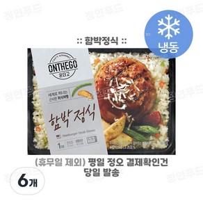 [정연푸드] 아워홈 온더고 냉동도시락 (함박정식), 310g, 6개