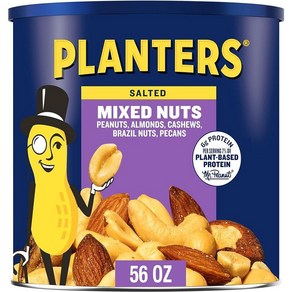 PLANTERS 딜럭스 솔티드 믹스 너츠 파티 스낵 34oz