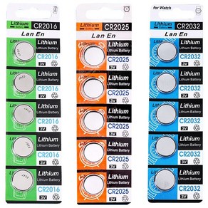 CR2016 CR2025 CR2032 코인 동전 리튬 건전지 버튼형 수은 단추형 전지 CR2016, 1개입, 1개