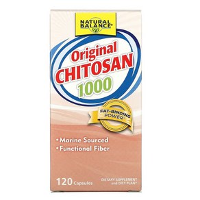 Natual Balance Oiginal Chitosan 키토산 250mg 120 캡슐, 120정, 1개