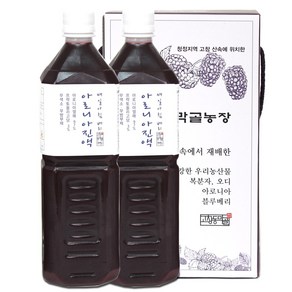 아로니아진액 원액 즙 1L [고창동막골농장], 2개