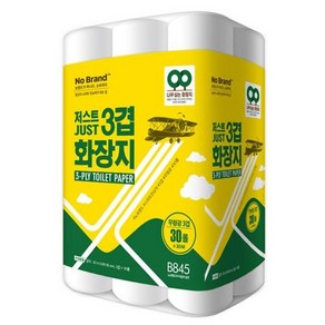 미래생활 저스트 3겹 화장지 30m x 30롤, 2개