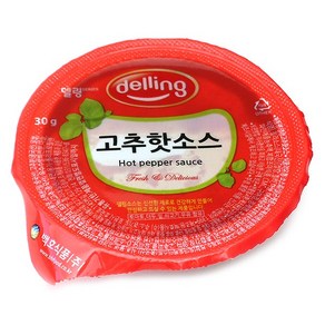 푸드올마켓_ 델링 일회용 고추핫소스 한박스(30g x 100ea)