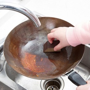 쏭쏭바 탄 냄비 수세미 얼룩 제거 스텐 찌든 기름때 매직 3P, 브라운, 2세트, 3개