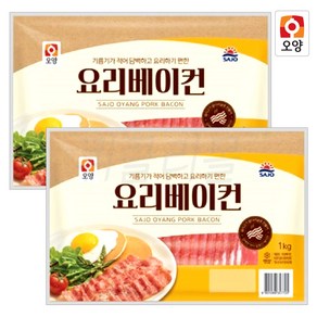 팔도맛쟁이 사조오양 바삭한 요리 베이컨, 1kg, 2개