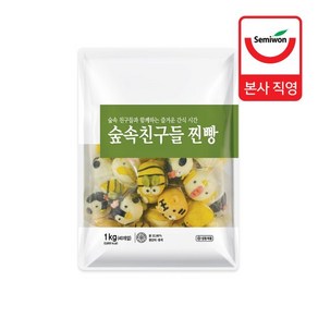 숲속친구들 찐빵 1kg (25g x 40개입), 1개