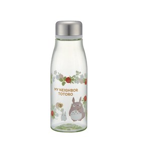 토토로 산딸기 스타일리시 보틀 500ml 투명 물병 소풍, 단품, 1개