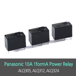 ALQ305 ALQ312 ALQ324 파워릴레이 10A 1fomA 파나소닉 5V 12V 24V 4핀, ALQ324 24V, 1개