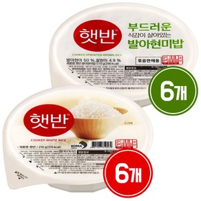 햇반 210g 6개 + 발아현미밥 210g 6개, 1개