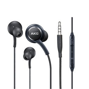 삼성 정품 AKG 유선이어폰 3.5파이 스마트폰 S10 S9 S8 노트9 노트8 갤럭시 화이트/블랙, 1개입, 블랙