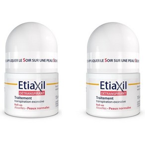 ETIAXIL 프랑스 정품 에티악실 롤온 겨드랑이 발한 억제제 15ml 2개세트, 2개