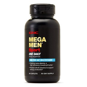 GNC 메가맨 스포츠 멀티 비타민 60캡슐 Mega Men Sport