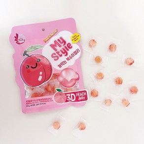마이스타일 까먹는젤리 복숭아맛, 3개, 100g