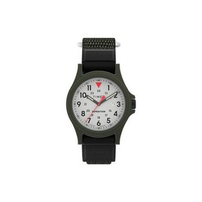 Timex 익스페디션 아카디아 남성용 손목시계 블랙 가죽/나일론 스트랩 TW4B08100