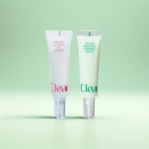 클리어디어 미나리 젤 세럼 미나리 수딩 크림, 세럼 30ml 크림 30ml