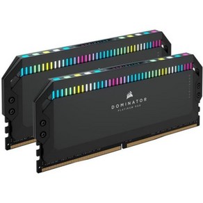 코르세어 도미네이터 티타늄 RGB DDR5 RAM 32GB 2x16GB 6000MHz CL30 인텔 XMP iCue 호환 컴퓨터 메모리 화이트 CMP32GX5M2B6000C30, 32GB (2x16GB)_Black, 2개