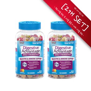 [사은품증정] 쉬프 다이제스티브 어드벤티지 프로바이오틱 유산균 120정 (구미) Schiff Digestive Advantage Probiotic 120 Gummies