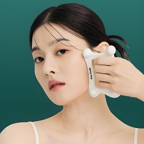 데이코드 세라믹 괄사 마사지기 림프순환 얼굴 바디 붓기 승모근 도자기, 1개