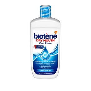 Biotene 바이오텐 드라이 마우스 린스 가글 입냄새제거제 구강청결제 프레시민트향, 4개, 473ml