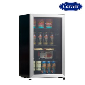 캐리어 미니 쇼케이스 냉장고 94L 블랙 실버 소주 맥주 디저트 음료수 냥장고 CVDR94BEM1, 캐리어 CVDR94BEM1 ( 9 4 L )