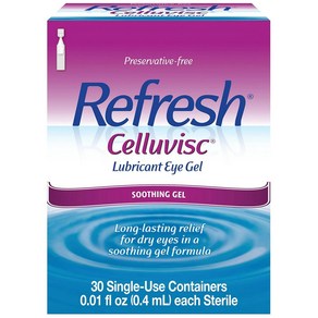 REFRESH CELLUVISC Lubicant Eye Gel Single-Use Containes 30 ea (Pack of 2), 1개