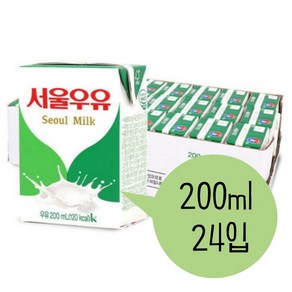 멸균우유 200ml x 24입, 24개