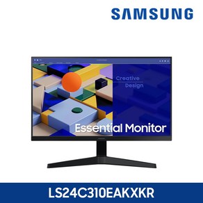 삼성전자 60.4cm FHD LED 광시야각 슬림베젤 컴퓨터 모니터, LS24C310EAKXKR