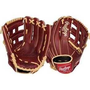 Rawlings 샌드롯 시리즈 레더 프로 H 웹 야구 글러브 버건디 32.4cm, Outfield, Right Hand Thow, Bugundy, 1개