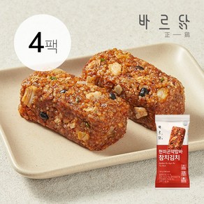 바르닭 현미곤약밥바 참치김치, 현미곤약밥바 참치김치 4팩, 4개, 100g