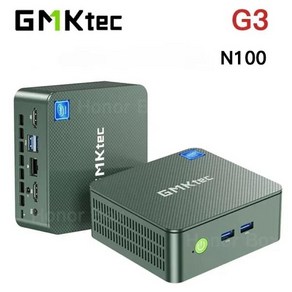 GMKtec 데스크톱 미니 PC 게이머 컴퓨터 AldeLake N100 윈도우 11 프로 DDR4 16GB 512GB NVMe SSD WIFI6, [01] N100, [01] 미국, [01] NO RAM NO SSD NO OS