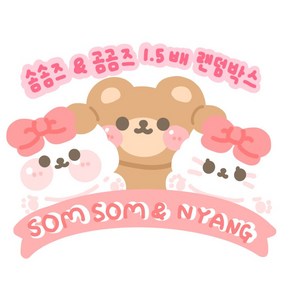 [아림달님] ALL 솜솜즈 곰곰즈 2배 랜덤박스 떡메모지 인스 도무송 다꾸랜덤박스 문구랜덤박스 선물, 골고루(떡메+도무송)