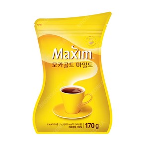 동서 맥심 모카골드 마일드 리필 170g 블랙 알커피