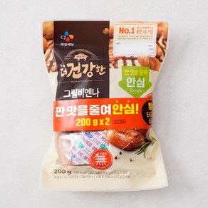 [메가마트]CJ 더 건강한 그릴비엔나 200g*2개, 200g, 1개