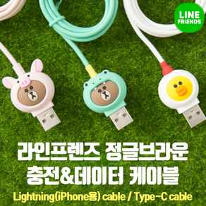 라인프렌즈 아이폰 충전 케이블 고속충전 지원 USB to Lightning (8핀 아이폰), 1개