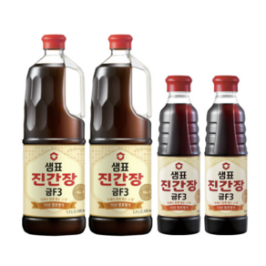 샘표 진간장 금F3 1.7L 2개 + 금F3 860ml 2개