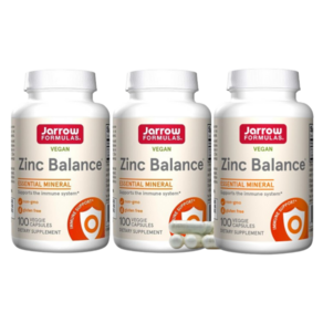 멀티팩 자로우 아연 징크 발란스 Zinc Balance 15mg 구리 비건 Mineal veggie capsules, 3개, 100정