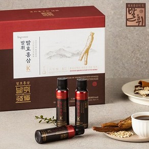 [에치와이] 발휘 발효홍삼K 3박스+쇼핑백, 1.5L, 3개