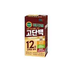 [정식품]베지밀 고단백두유 초코 190mlx32팩, 190ml, 32개