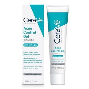 세라비 글리콜산 젖산 CeraVe 살리실산 여드름 컨트롤 관리 젤 페이스 투 컨트롤 40ml 1.35oz