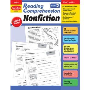 (영문도서) Reading Compehension: Nonfiction Gade 2 Teache Resouce Papeback, Evan-Moo Educational Publi..., English, 9781645143352