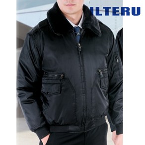 ILTERU ITW-325 털항공점퍼 전자파차폐 추동 블랙 작업복 근무복 유니폼, 2XL, 1개