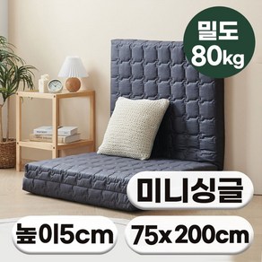 [특가쿠폰] 에코어 3단 접이식 천연라텍스 매트리스 5cm 밀도 80kg (미니싱글/미니슈퍼싱글/싱글/슈퍼싱글/퀸)