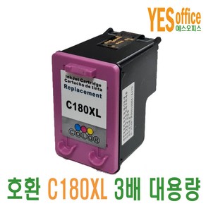 삼성 SL-J1660 J1663 J1665 J1770FW 잉크 INK-M180 C180 대용량 재생잉크, INK-C180 컬러 대용량, 1개