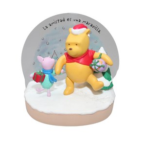 WINNIE THE POOH - TRUE FRIENDS - SPANISH 2005 Hallmak Ona 곰돌이 푸 - 진정한 친구 - 스페인어 2005 홀마크 장식 QXG465, 1개, Multi-coloed