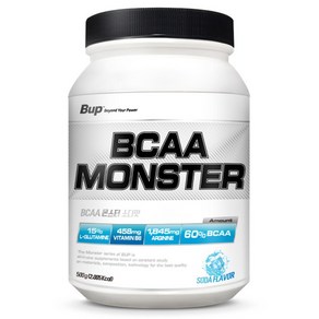 BUP BCAA몬스터 소다맛 류신 아미노산 헬스보충제 BCAA, 500g, 1개