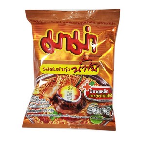 태국 마마 라면 인스턴트 누들 쉬림 크리미 톰윤 플레이버 55g MAMA Instant Noodles Shimp Ceamy Tom Yum, 1개