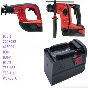 HILTI TE6-A Li TE6-A36 WSR36-A TE 6-A Li TE 6-A36 WSR 36-A 2203932 418009 B36V 용 배터리 3000mAh