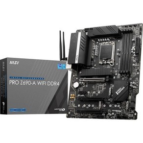 MSI PRO Z690A WiFi Po 시리즈 마더보드 ATX 12세대 인텔 코어 LGA 1700 소켓 DDR5 PCIe 5 2.5G LAN M.2 슬롯 6E, ATX_PRO Z690-A WIFI DDR4, 1개