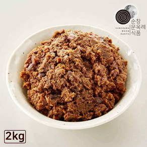 순창문옥례식품 우리콩 된장 2kg 밀폐용기, 1개