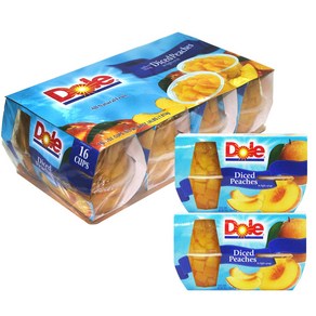 Dole 복숭아 과일컵 113g x 16 / 최소구매 2